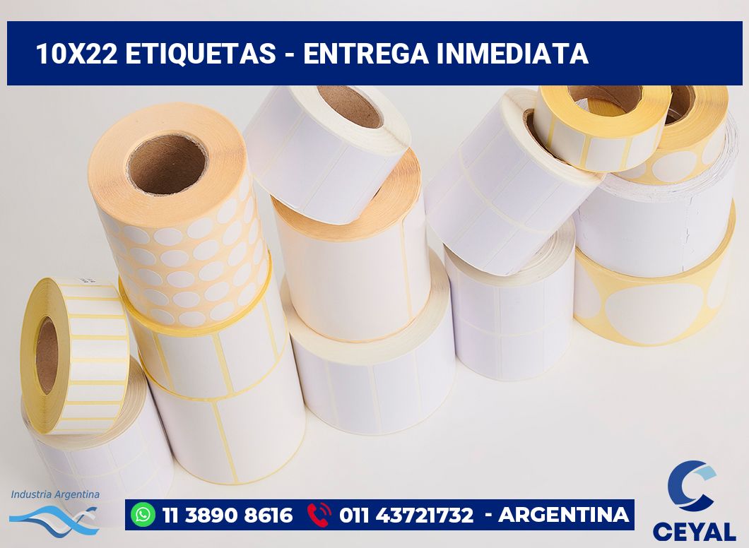 10x22 Etiquetas