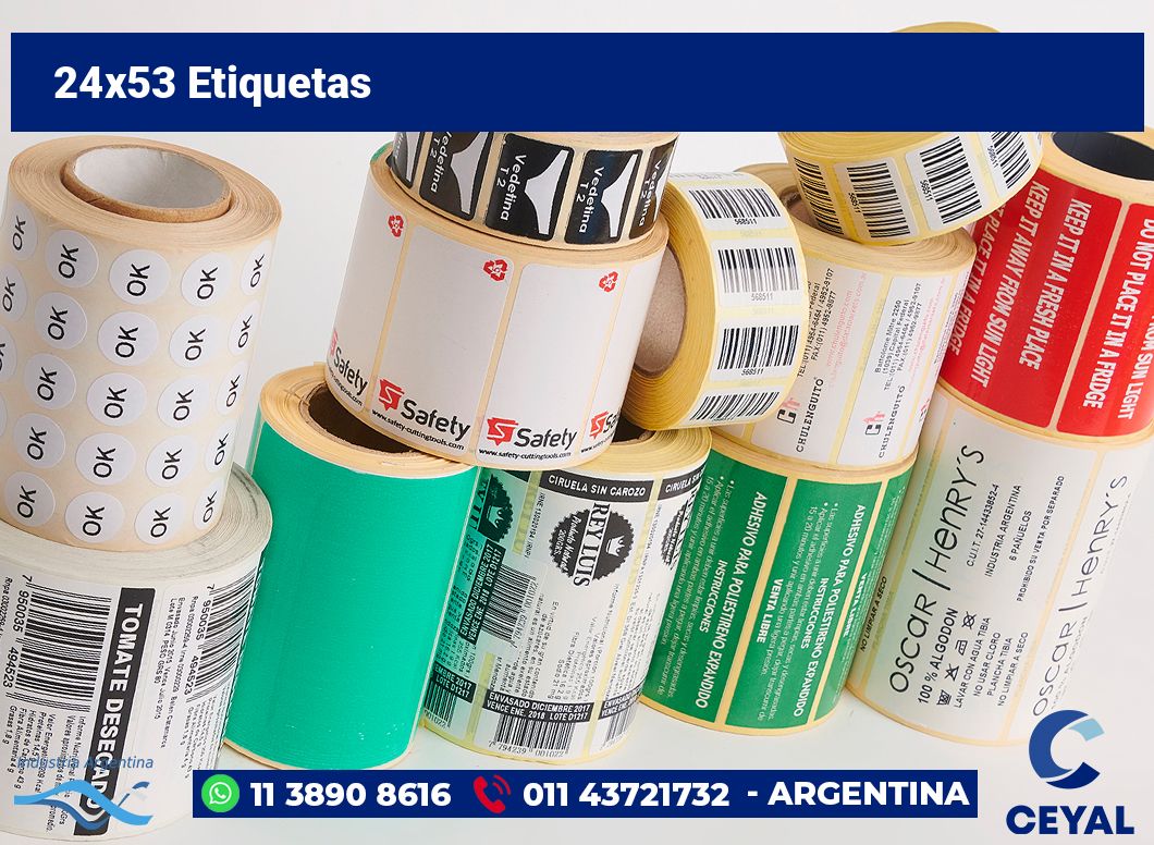 24x53 Etiquetas
