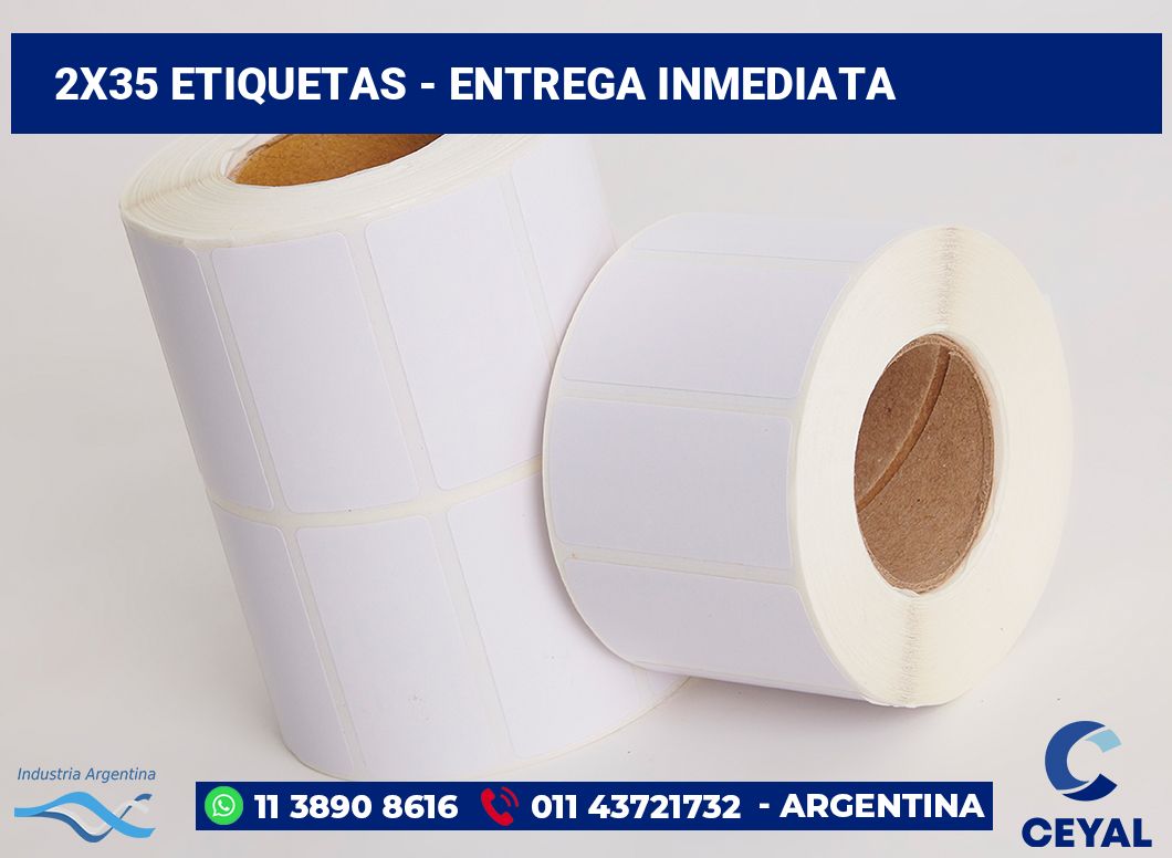 2×35 Etiquetas