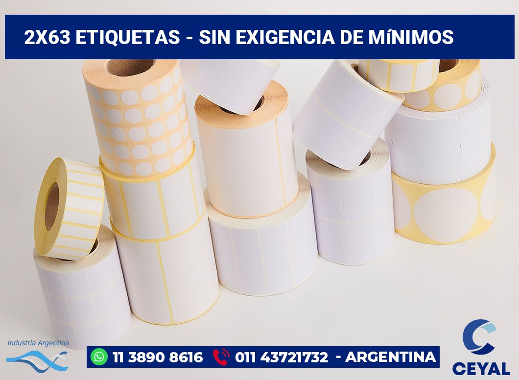 2x63 Etiquetas
