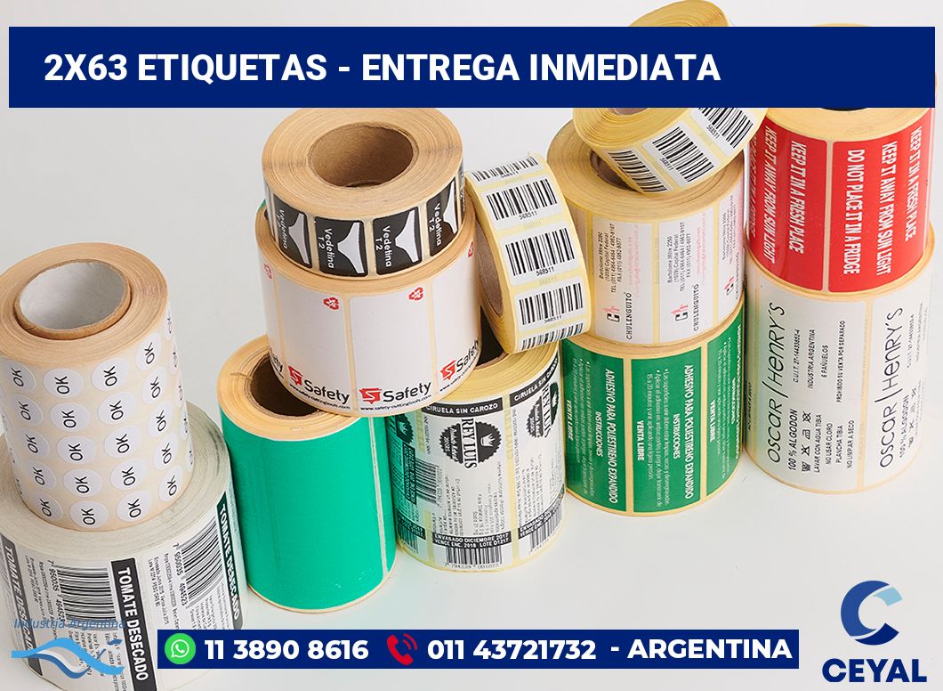 2×63 Etiquetas