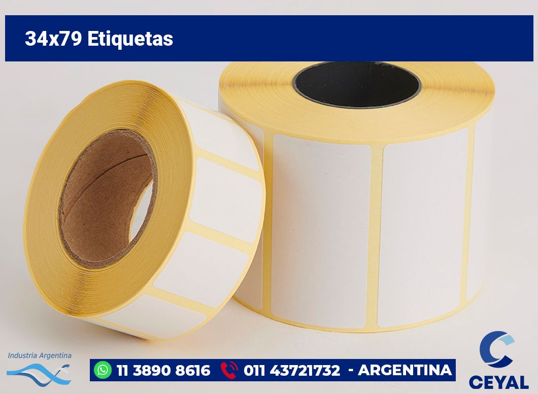 34×79 Etiquetas