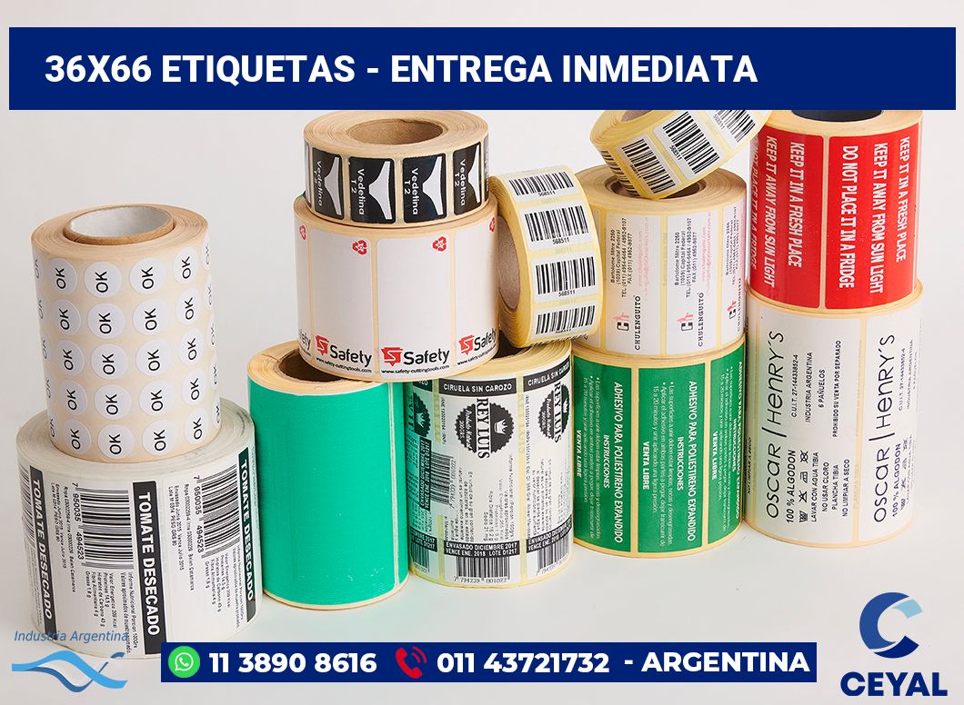 36x66 Etiquetas