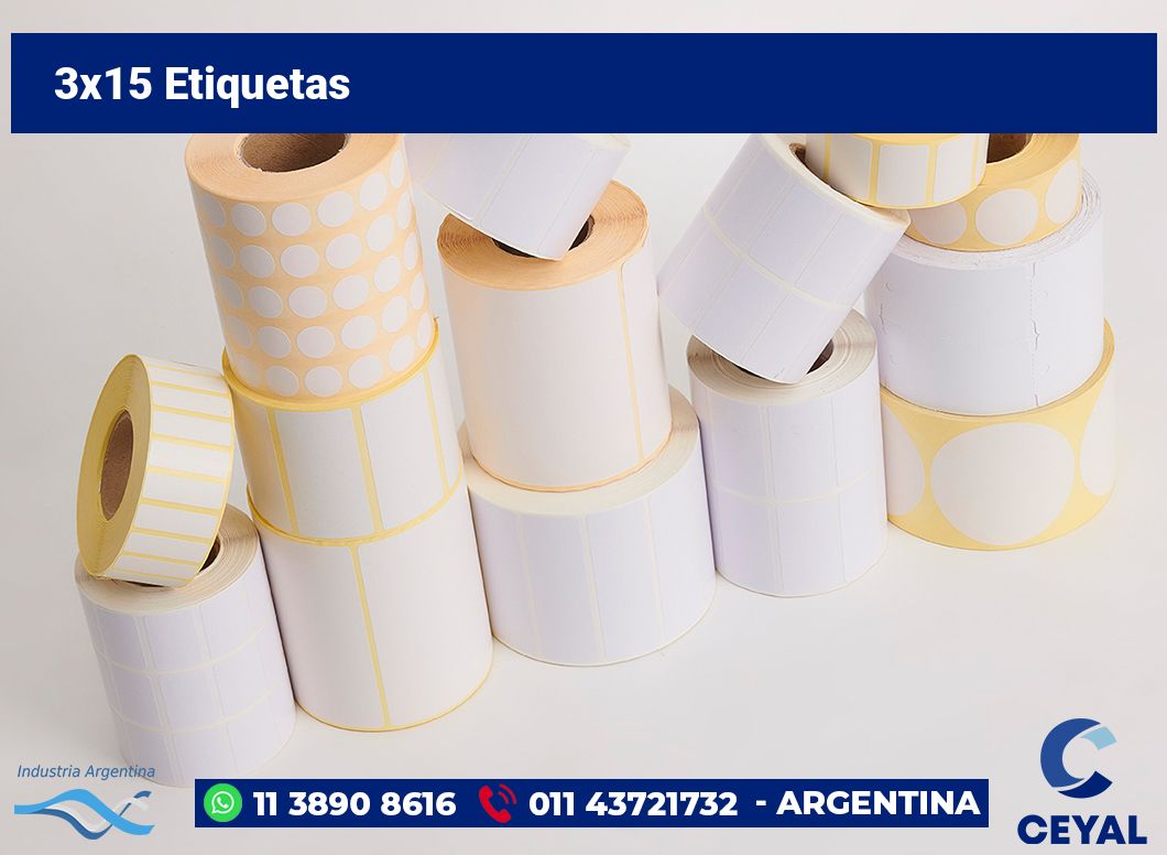 3x15 Etiquetas
