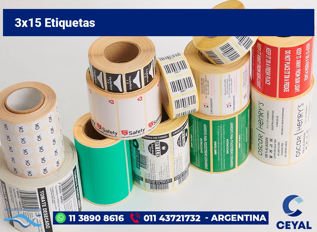 3×15 Etiquetas