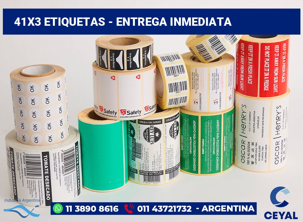 41x3 Etiquetas