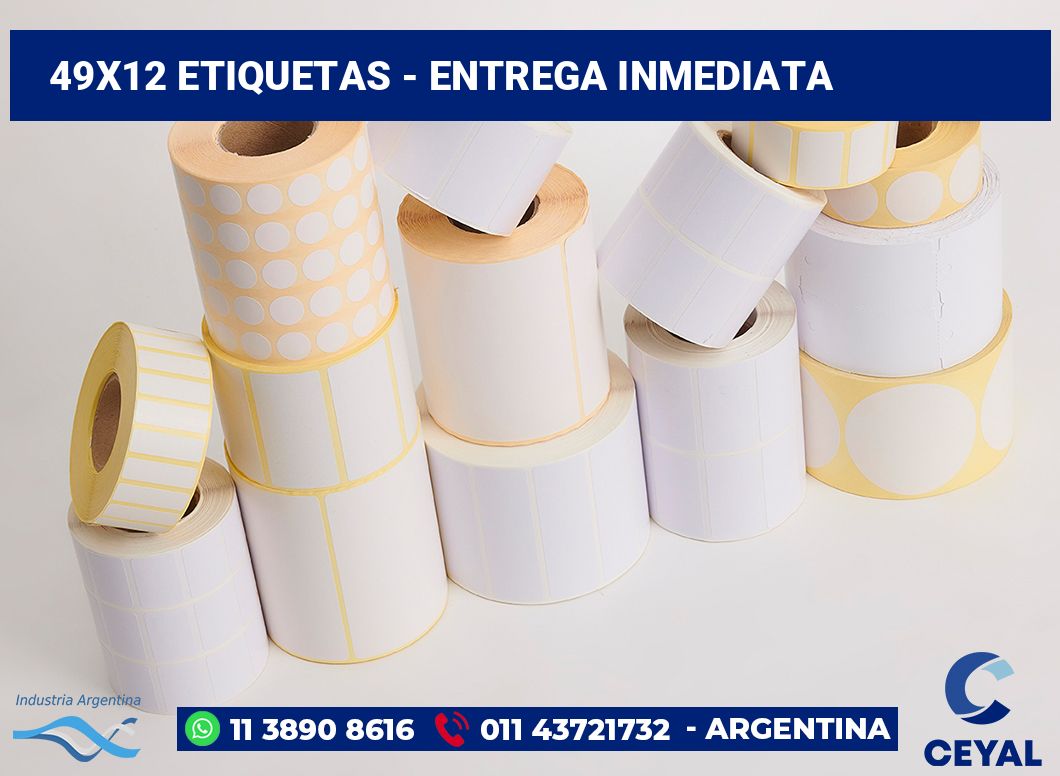 49×12 Etiquetas