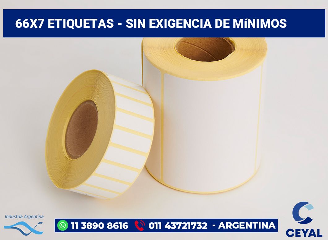 66x7 Etiquetas