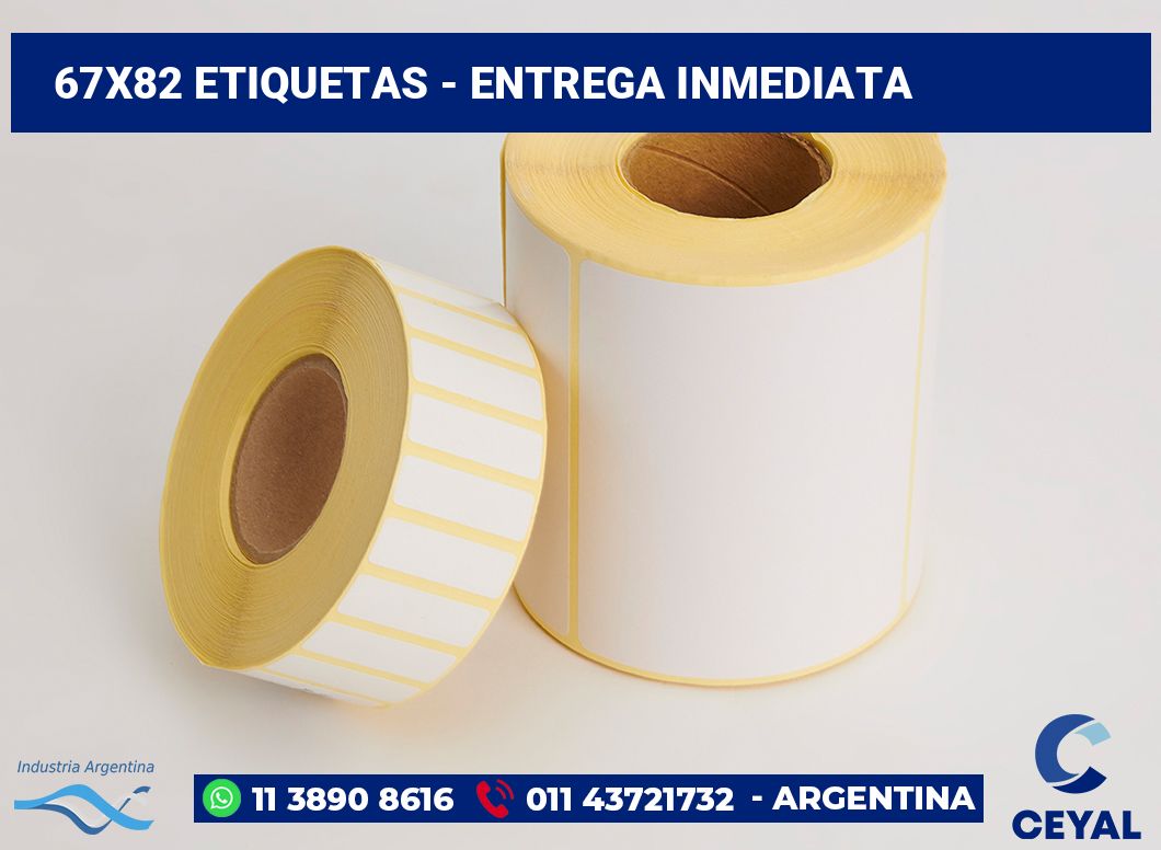 67x82 Etiquetas