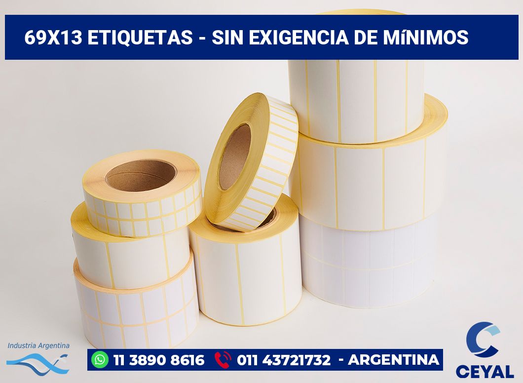 69x13 Etiquetas