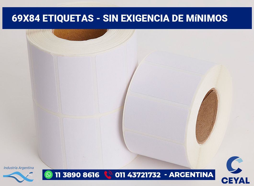 69x84 Etiquetas