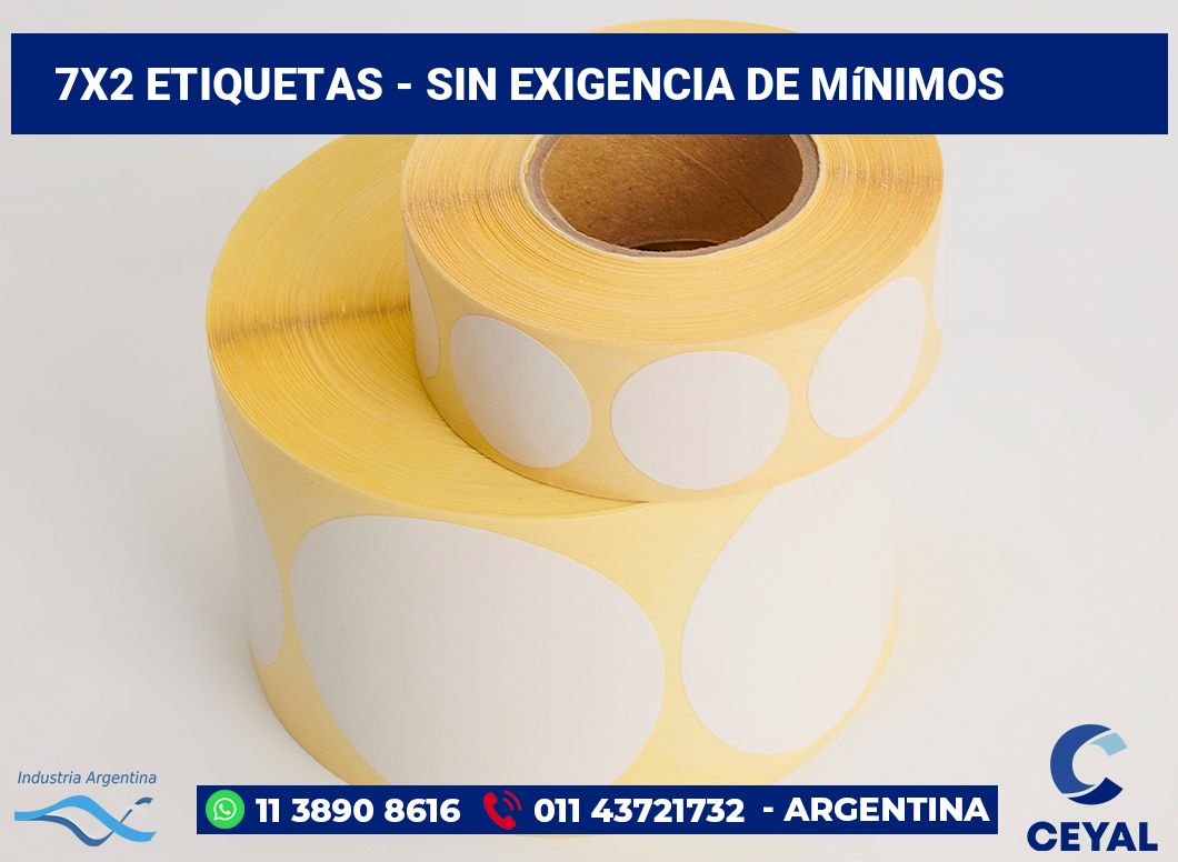 7x2 Etiquetas