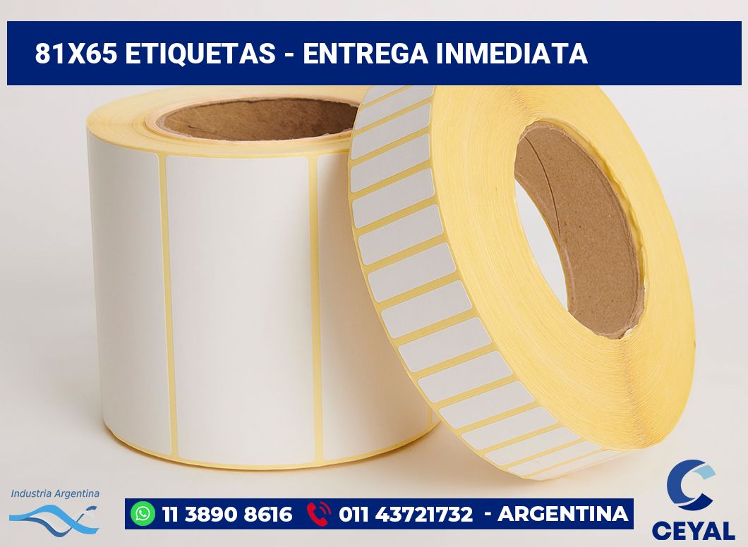 81x65 Etiquetas