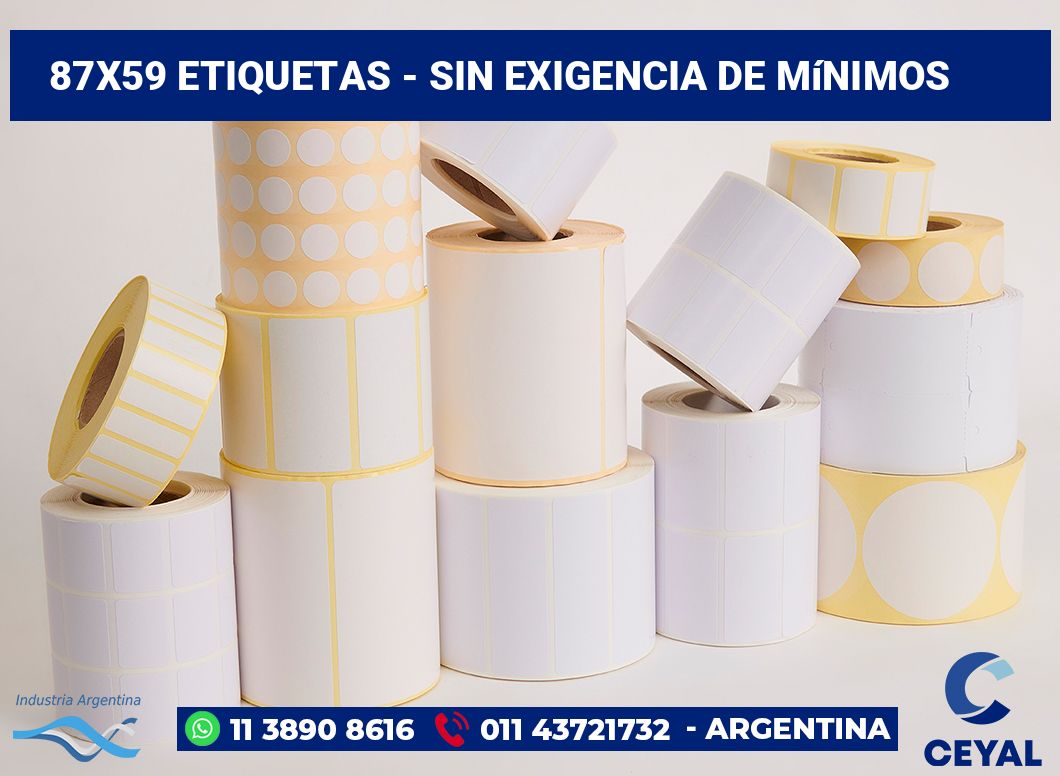 87×59 Etiquetas