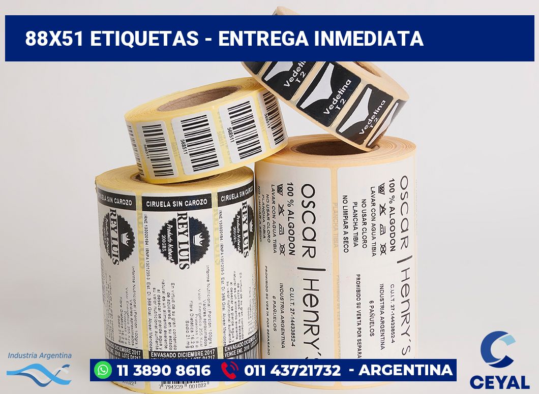 88×51 Etiquetas
