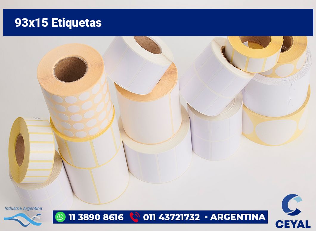 93x15 Etiquetas
