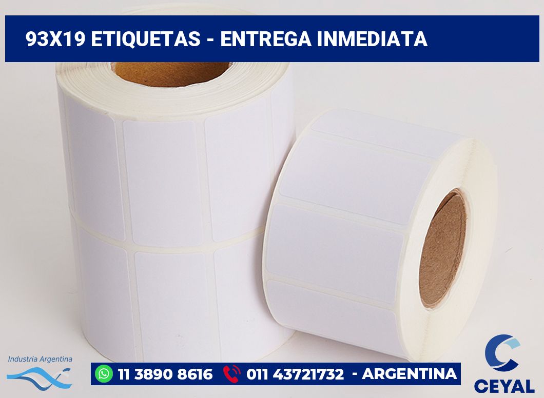 93x19 Etiquetas