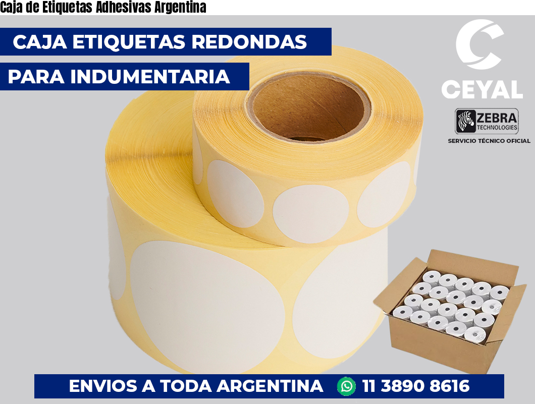 Caja de Etiquetas Adhesivas Argentina