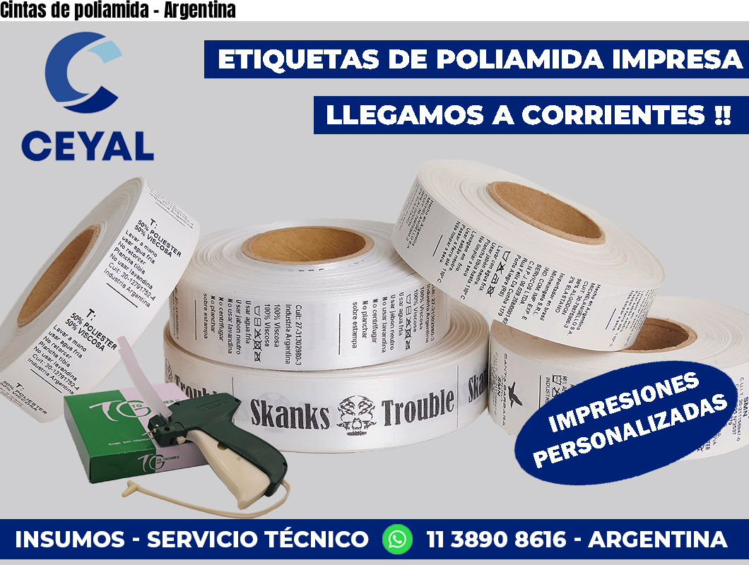Cintas de poliamida – Argentina