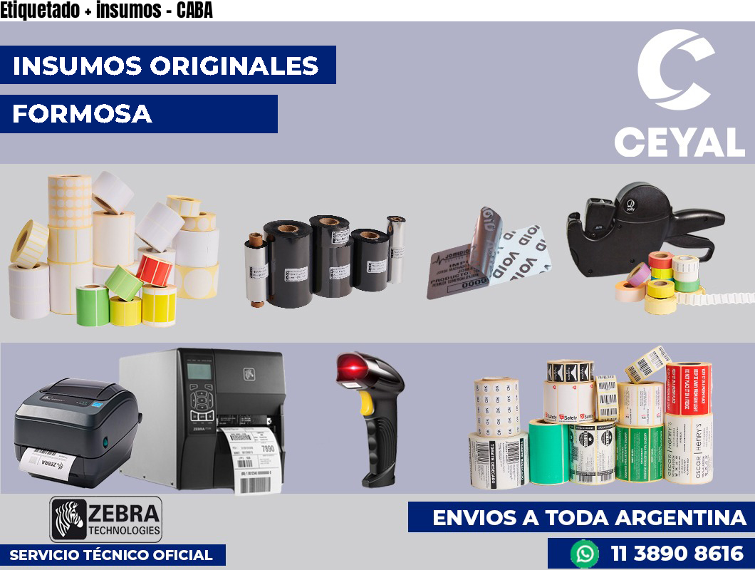 Etiquetado + insumos - CABA