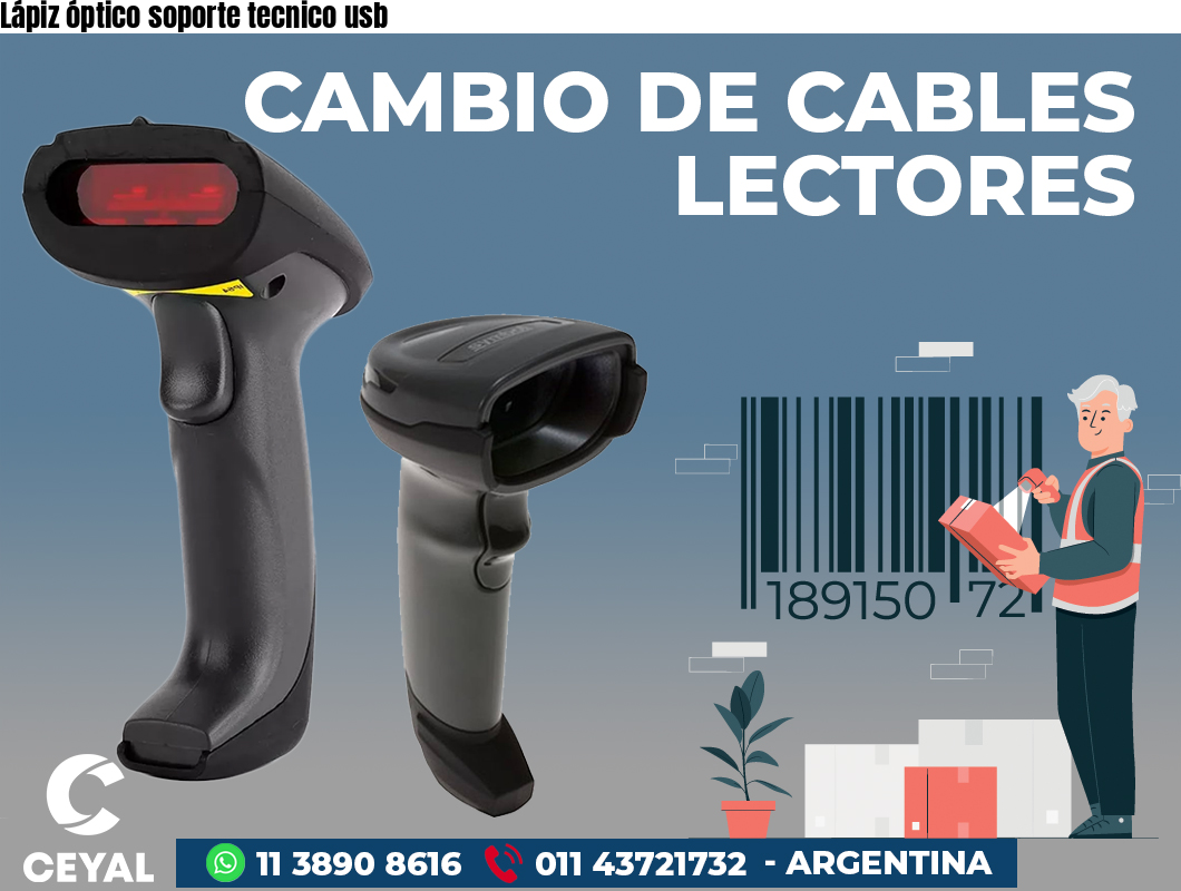 Lápiz óptico soporte tecnico usb