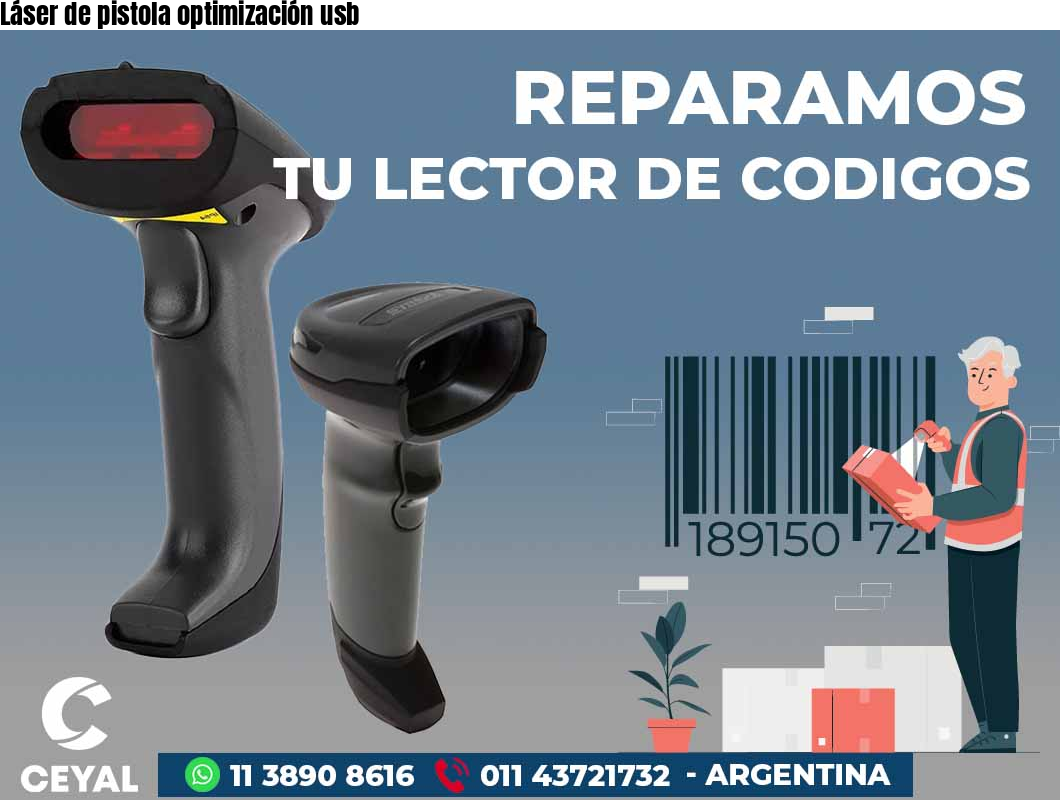 Láser de pistola optimización usb