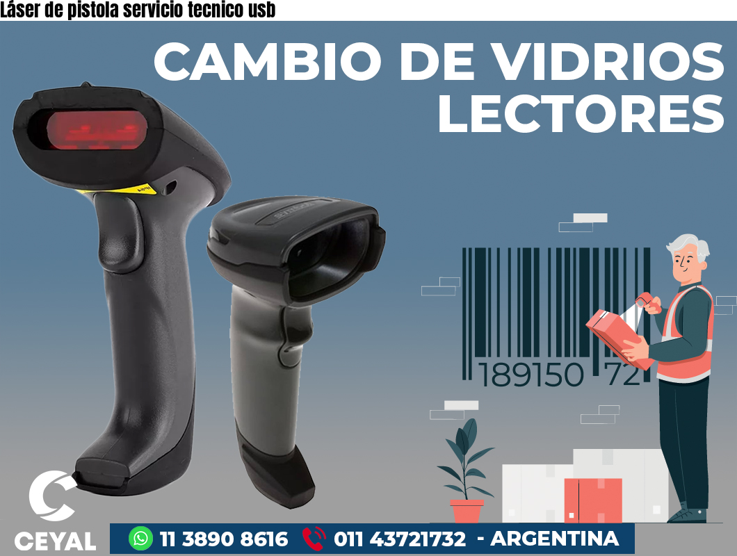Láser de pistola servicio tecnico usb