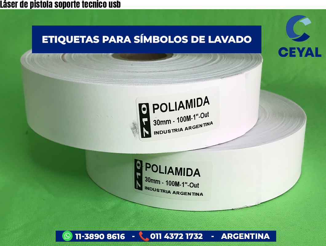 Láser de pistola soporte tecnico usb