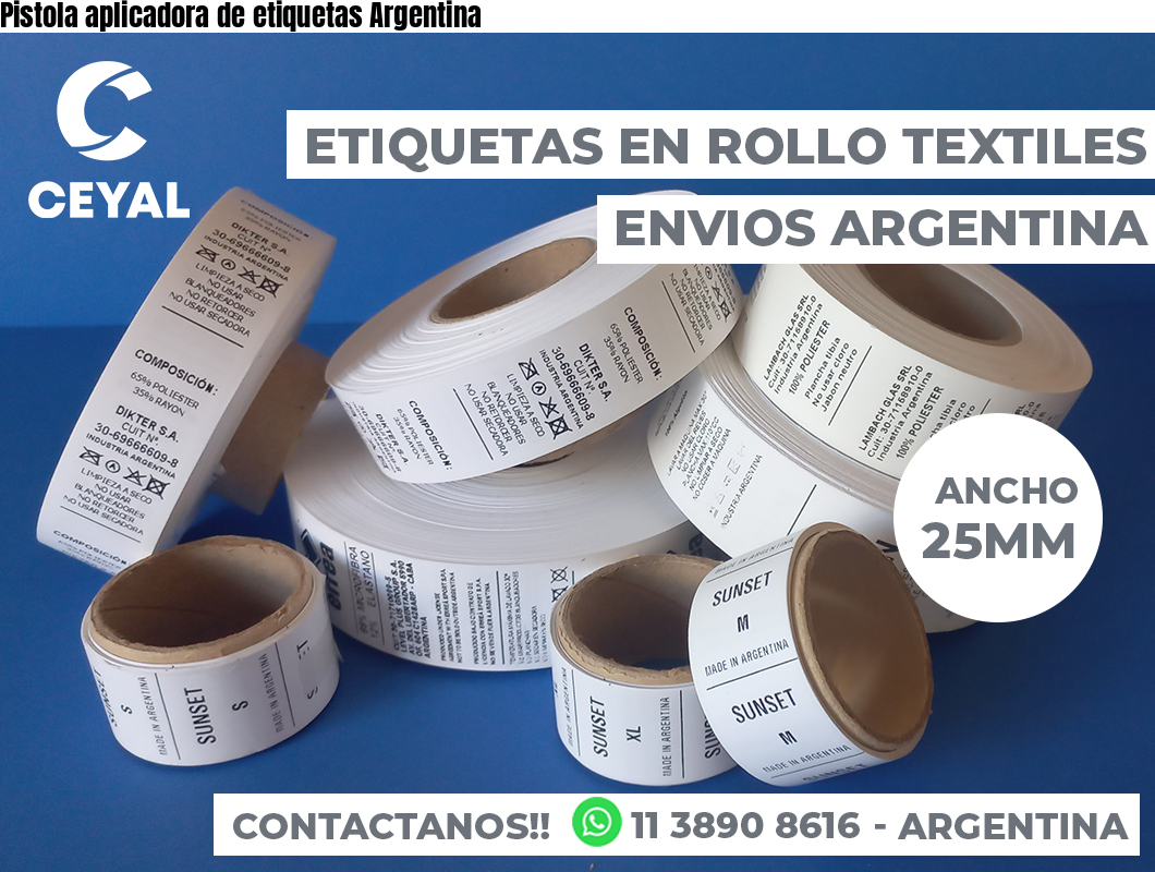 Pistola aplicadora de etiquetas Argentina