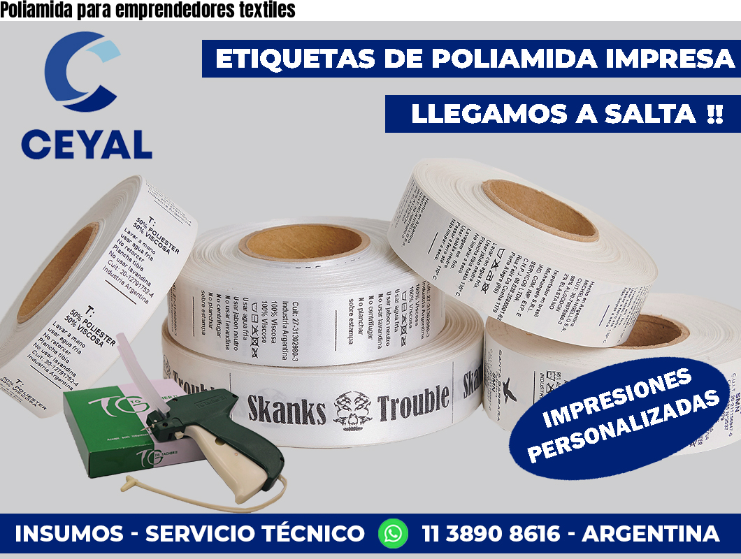 Poliamida para emprendedores textiles