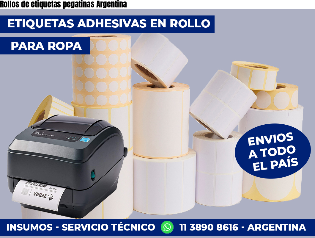 Rollos de etiquetas pegatinas Argentina