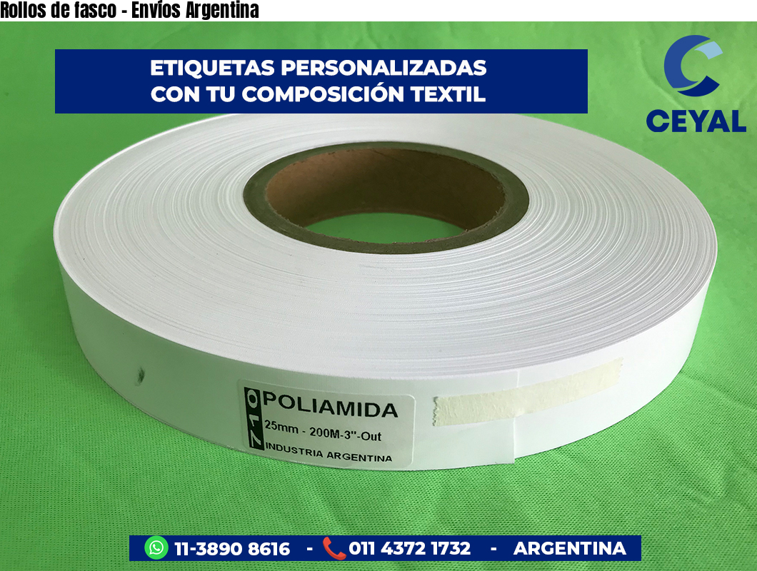 Rollos de fasco - Envíos Argentina