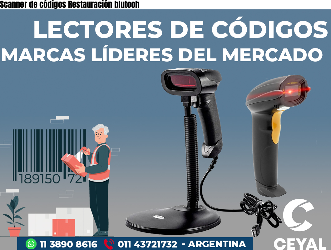 Scanner de códigos Restauración blutooh