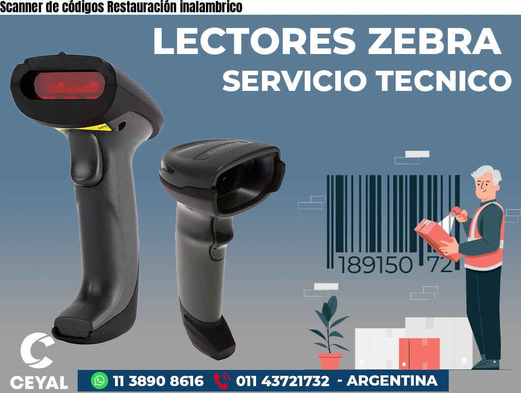 Scanner de códigos Restauración inalambrico