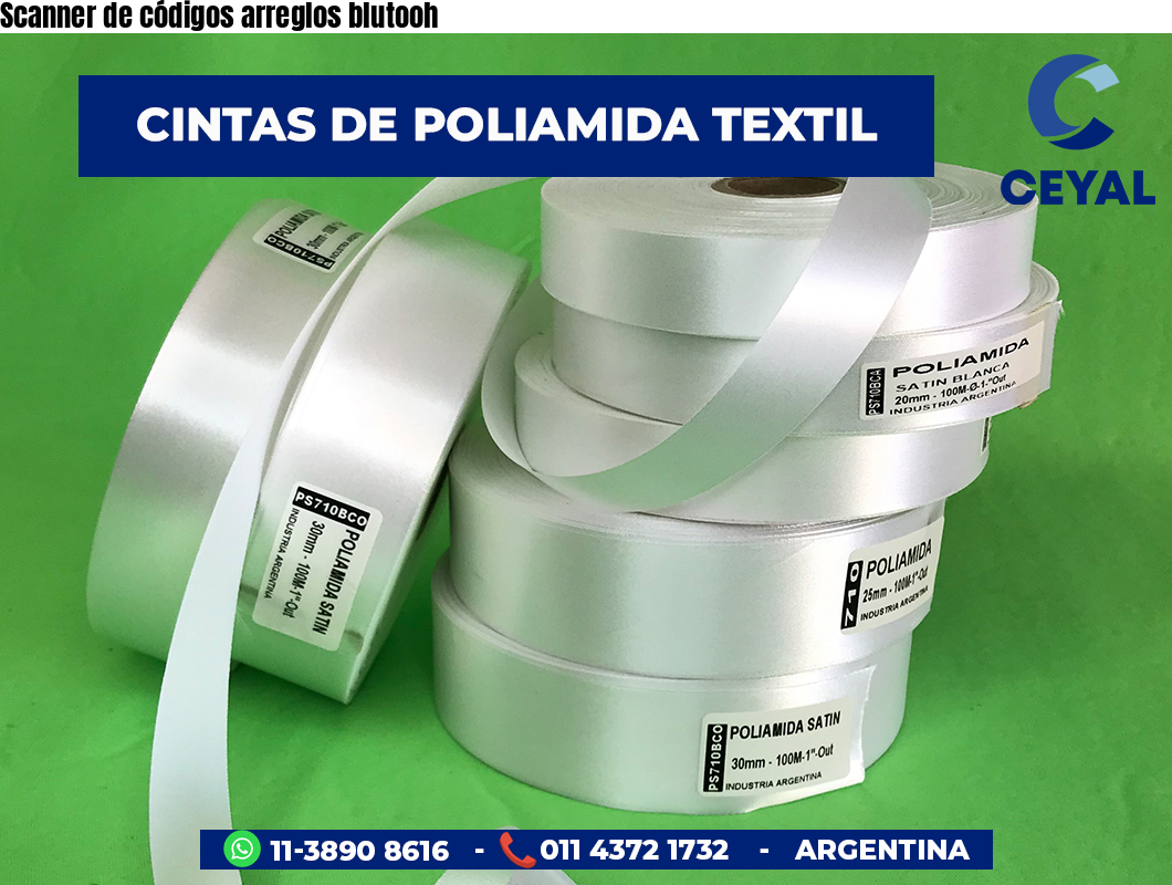 Scanner de códigos arreglos blutooh