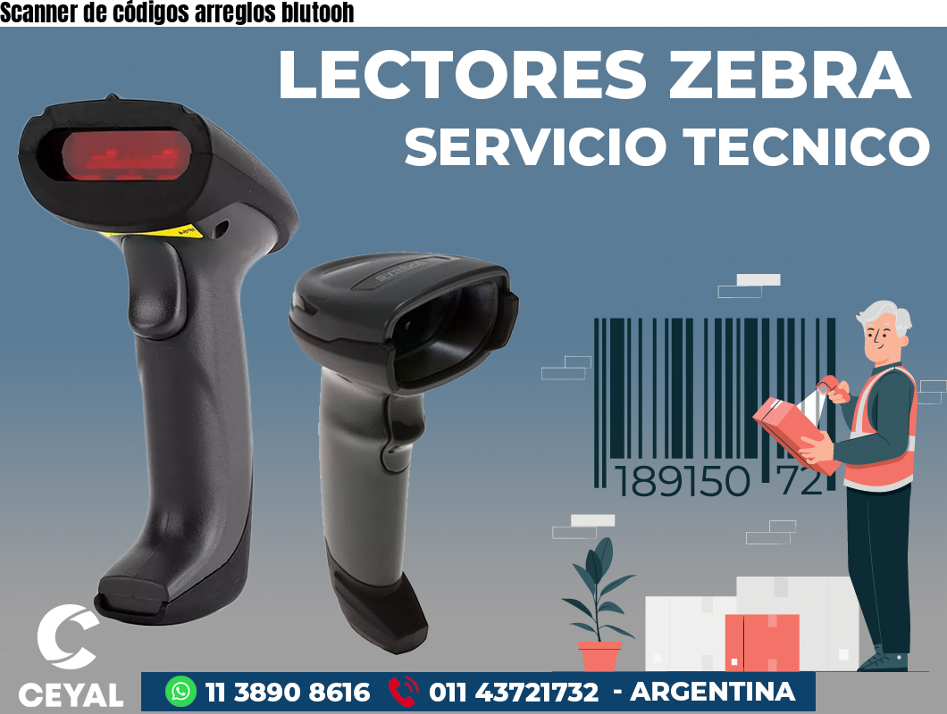 Scanner de códigos arreglos blutooh