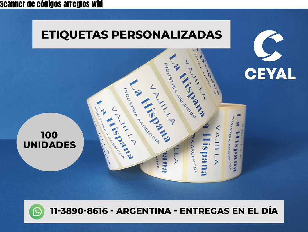 Scanner de códigos arreglos wifi