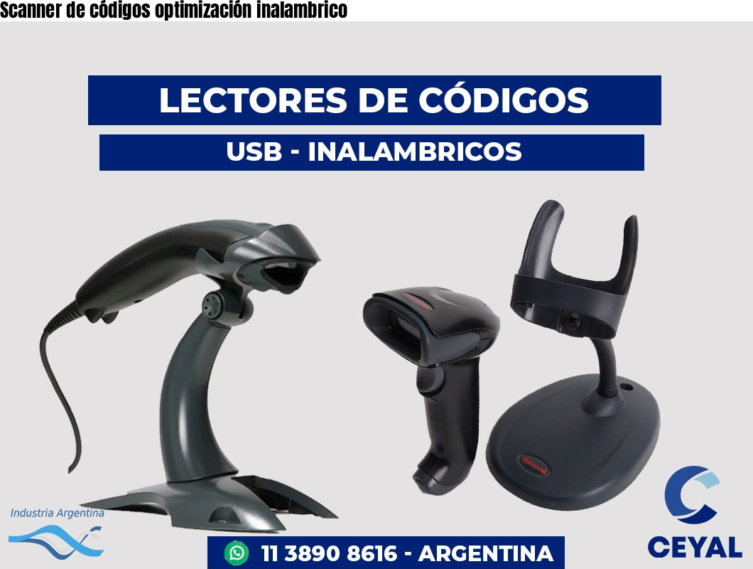 Scanner de códigos optimización inalambrico