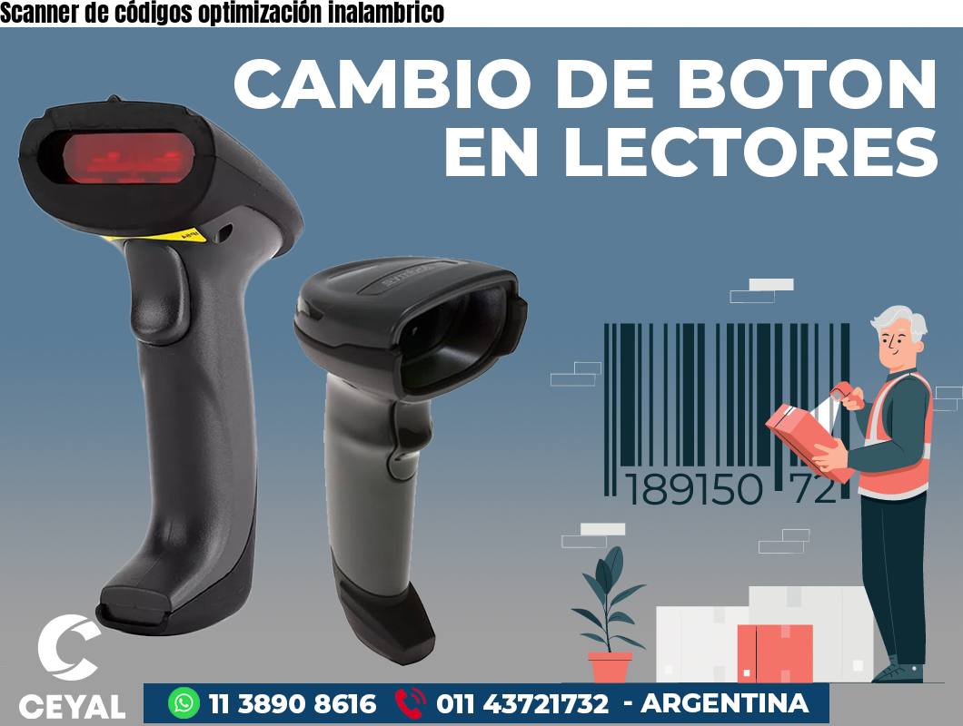 Scanner de códigos optimización inalambrico