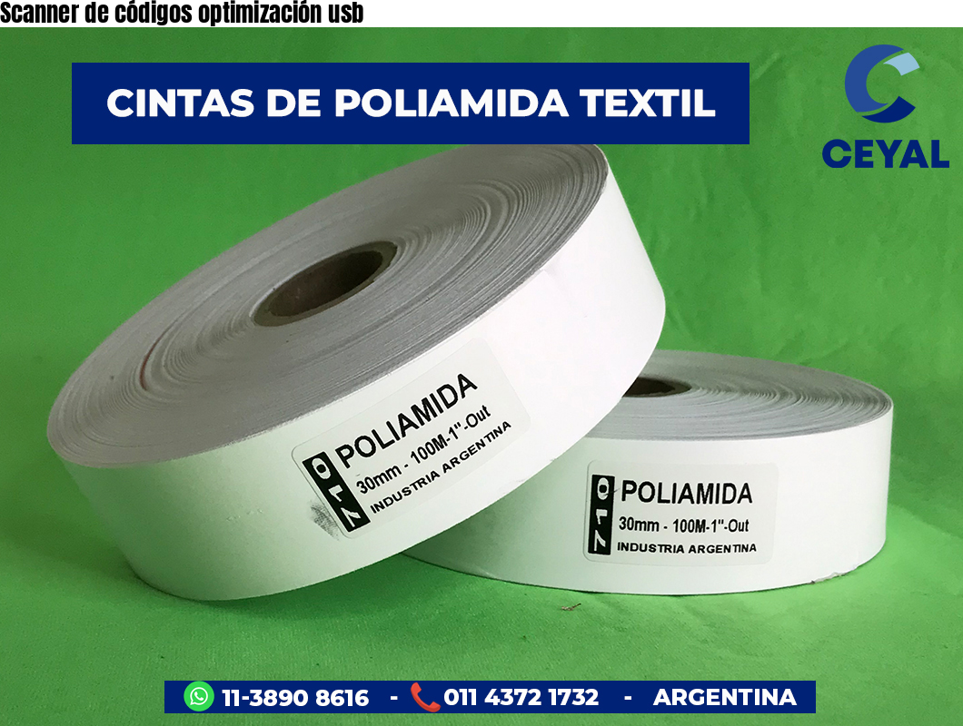 Scanner de códigos optimización usb