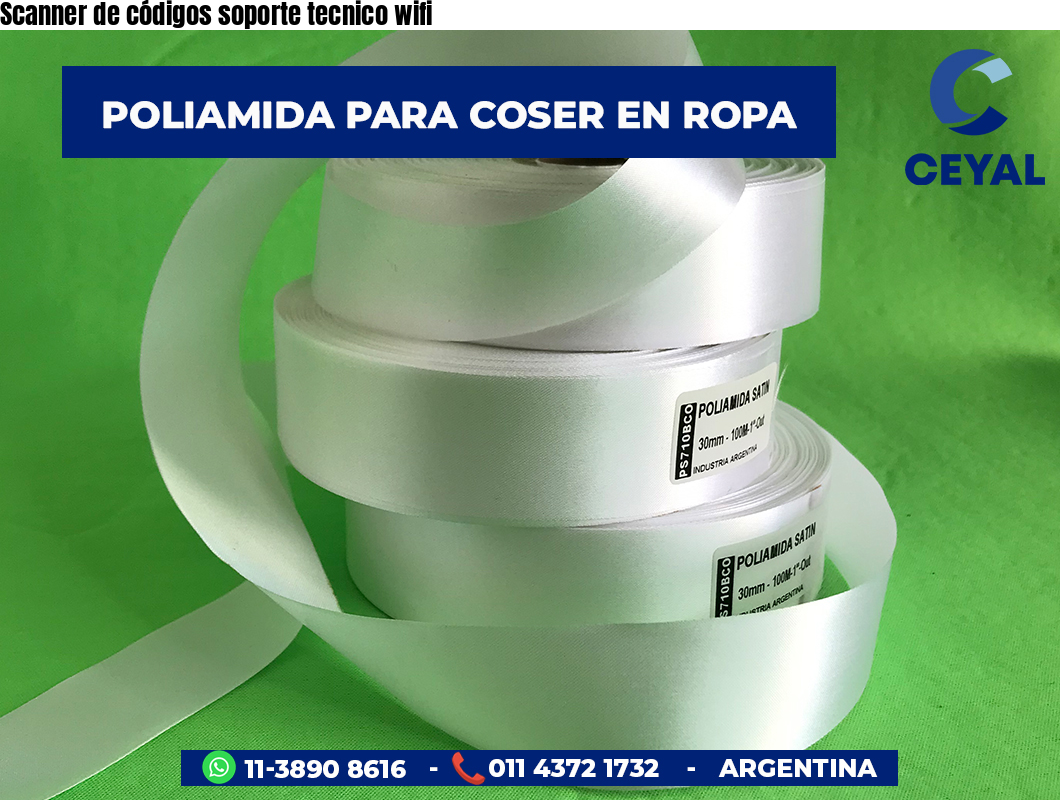 Scanner de códigos soporte tecnico wifi