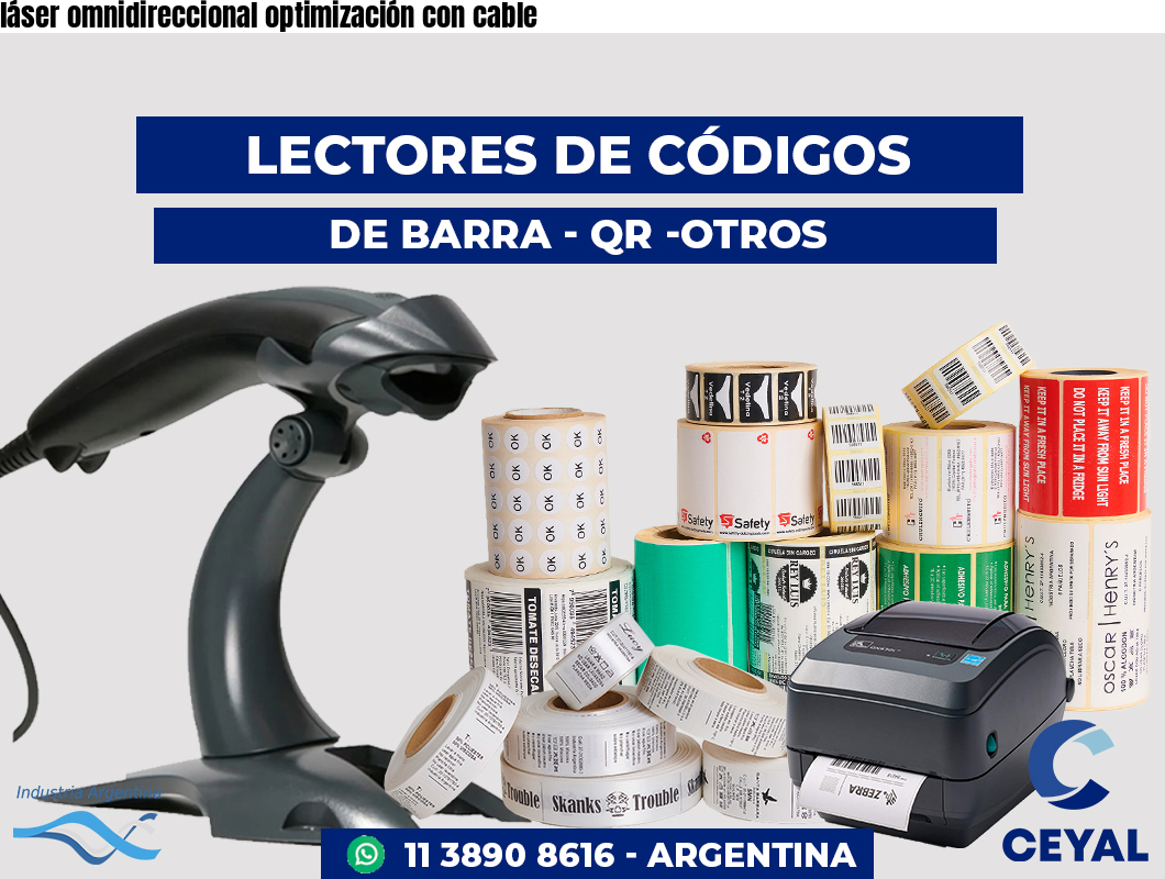 láser omnidireccional optimización con cable