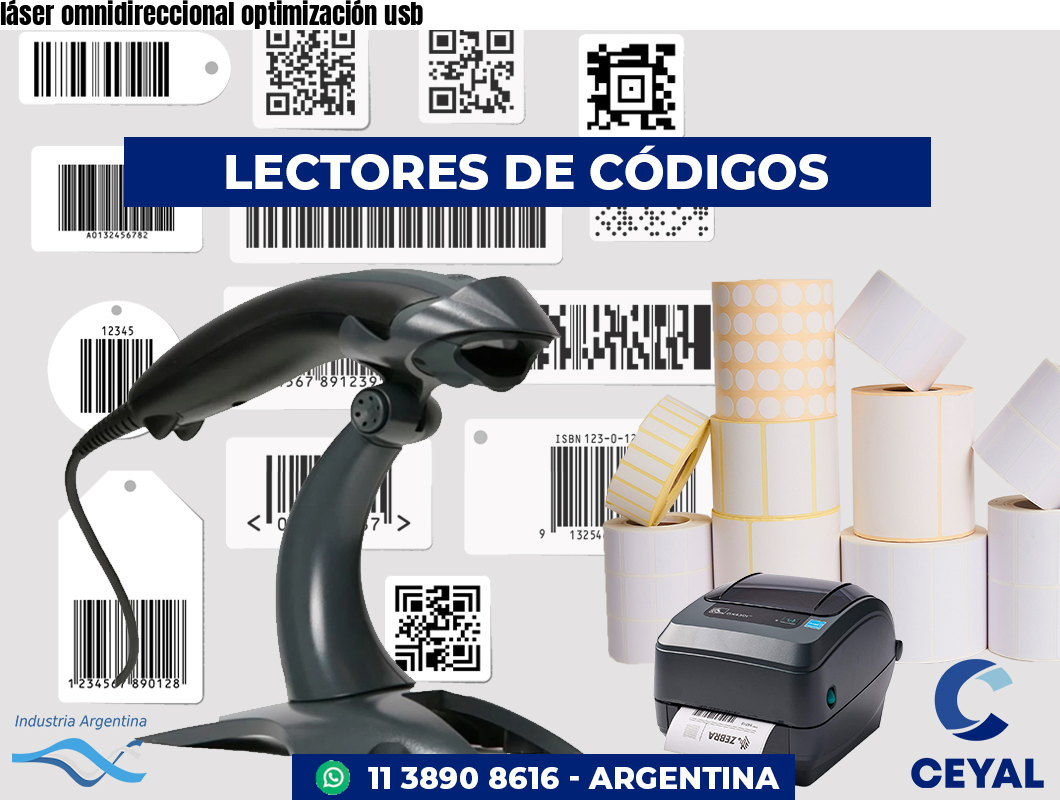 láser omnidireccional optimización usb