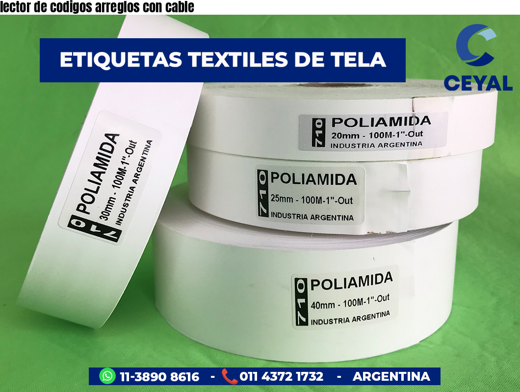 lector de codigos arreglos con cable