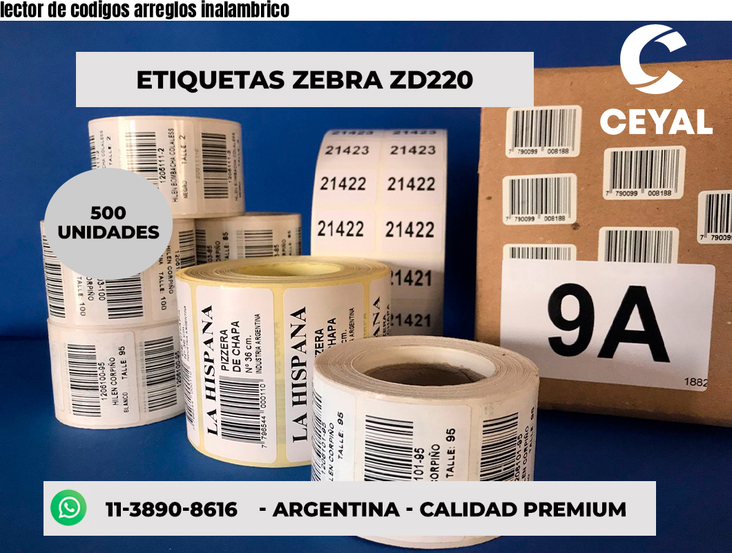 lector de codigos arreglos inalambrico