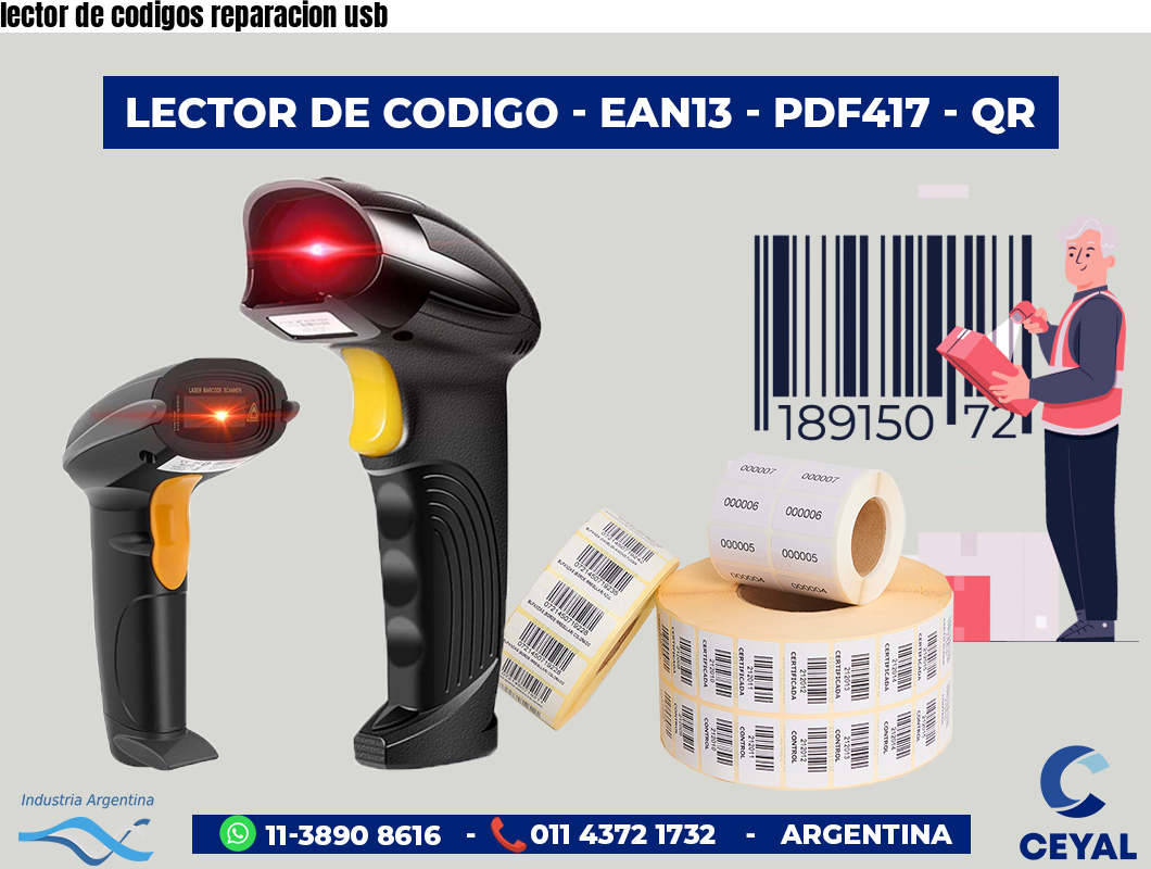 lector de codigos reparacion usb
