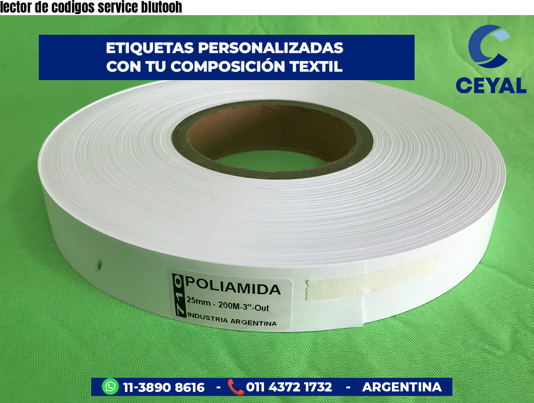 lector de codigos service blutooh