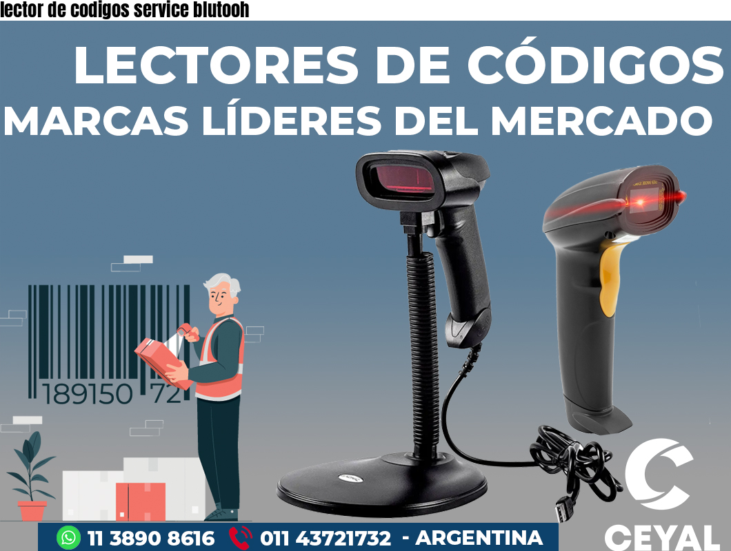 lector de codigos service blutooh