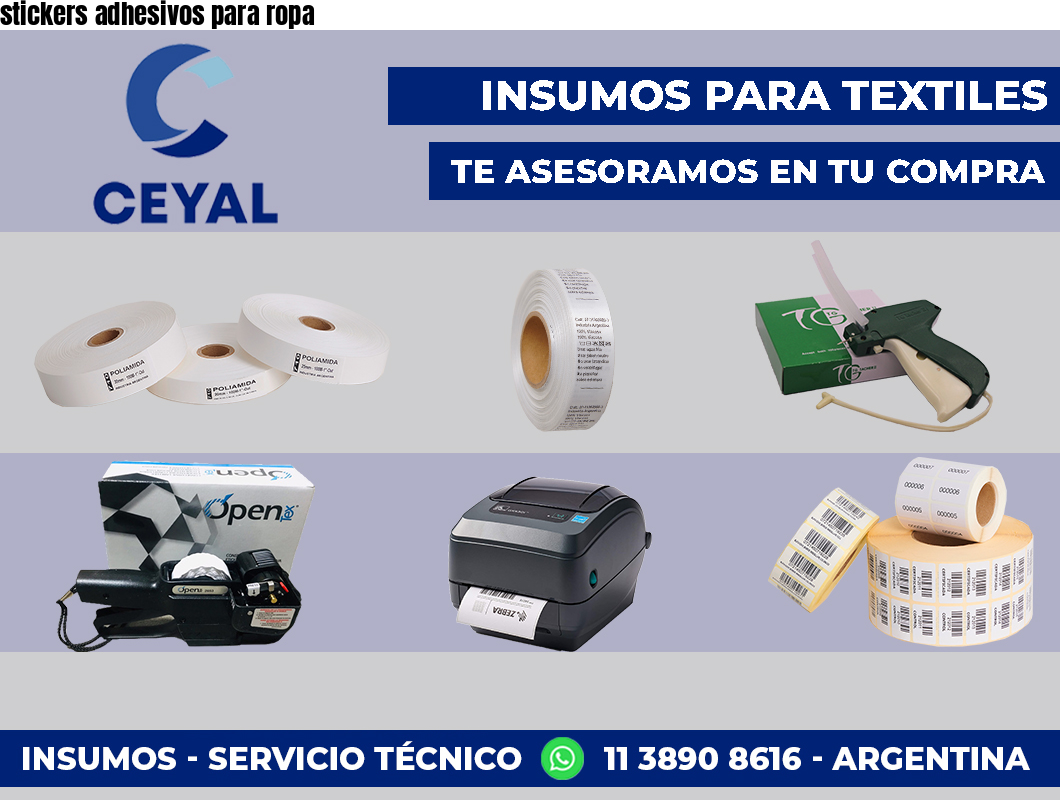 stickers adhesivos para ropa