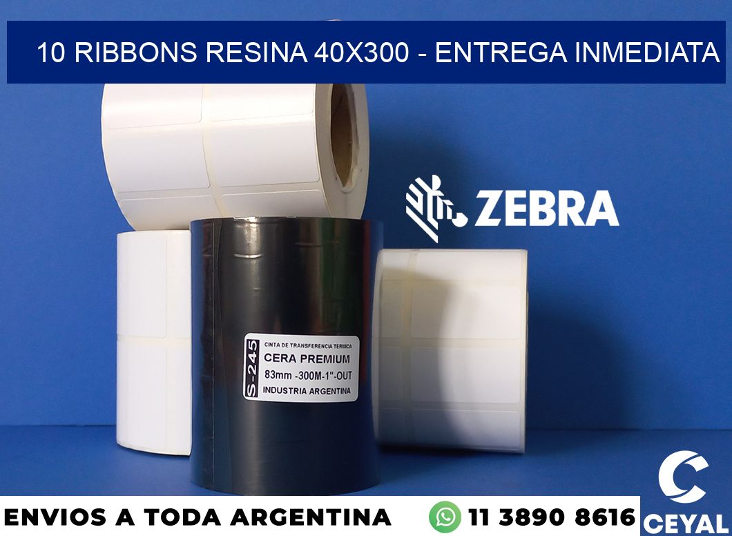 10 Ribbons resina 40x300 - Entrega inmediata